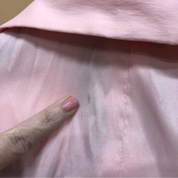 Veronique Young tie-waist formal blouse Pink Bling Detail Size 4 NWT - Picture 4 of 8